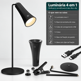 Klahr Light — Luminária LED 4-em-1