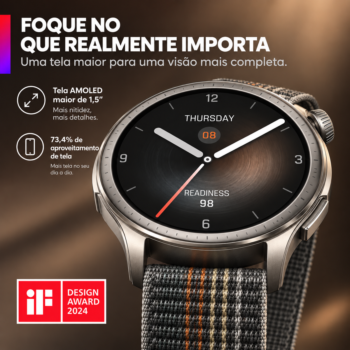 Amazfit Balance — Smartwatch com IA GPT-4o