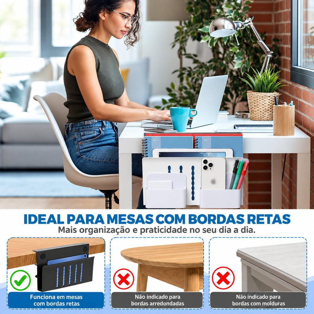 Klahr Side — Organizador Lateral de Mesa
