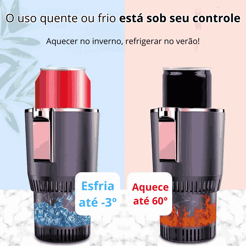 SmartCup™ — Copo Inteligente com Controle Touch de Temperatura para Casa e Carro