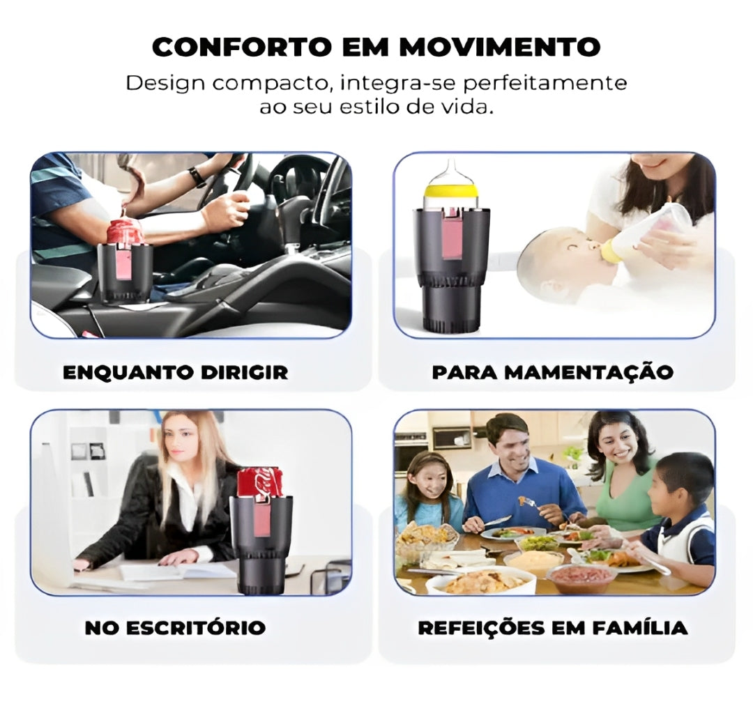 SmartCup™ — Copo Inteligente com Controle Touch de Temperatura para Casa e Carro