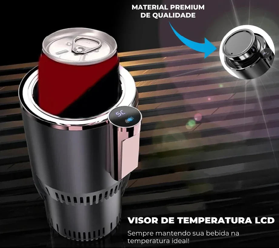 SmartCup™ — Copo Inteligente com Controle Touch de Temperatura para Casa e Carro