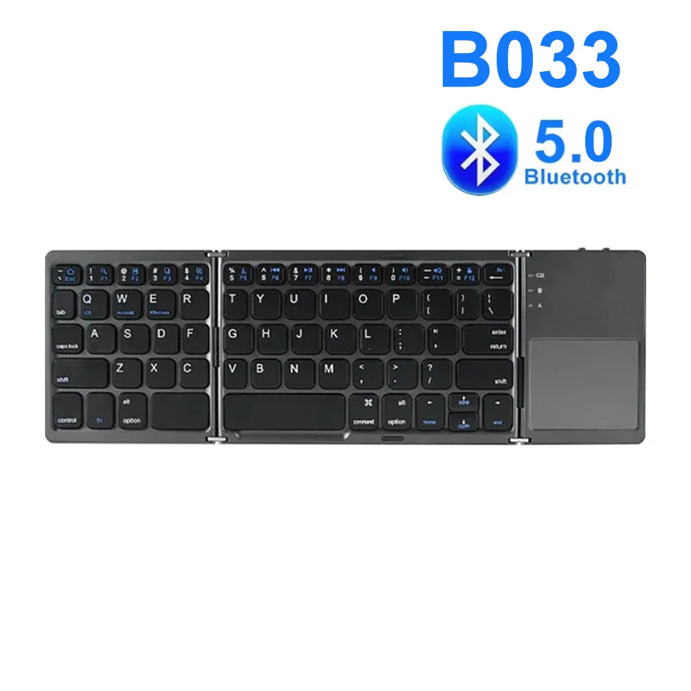 Mini Teclado Bluetooth Dobrável