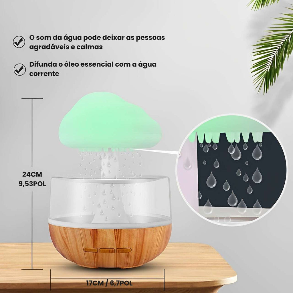 Luminária Nuvem de Chuva - Gota Relax®