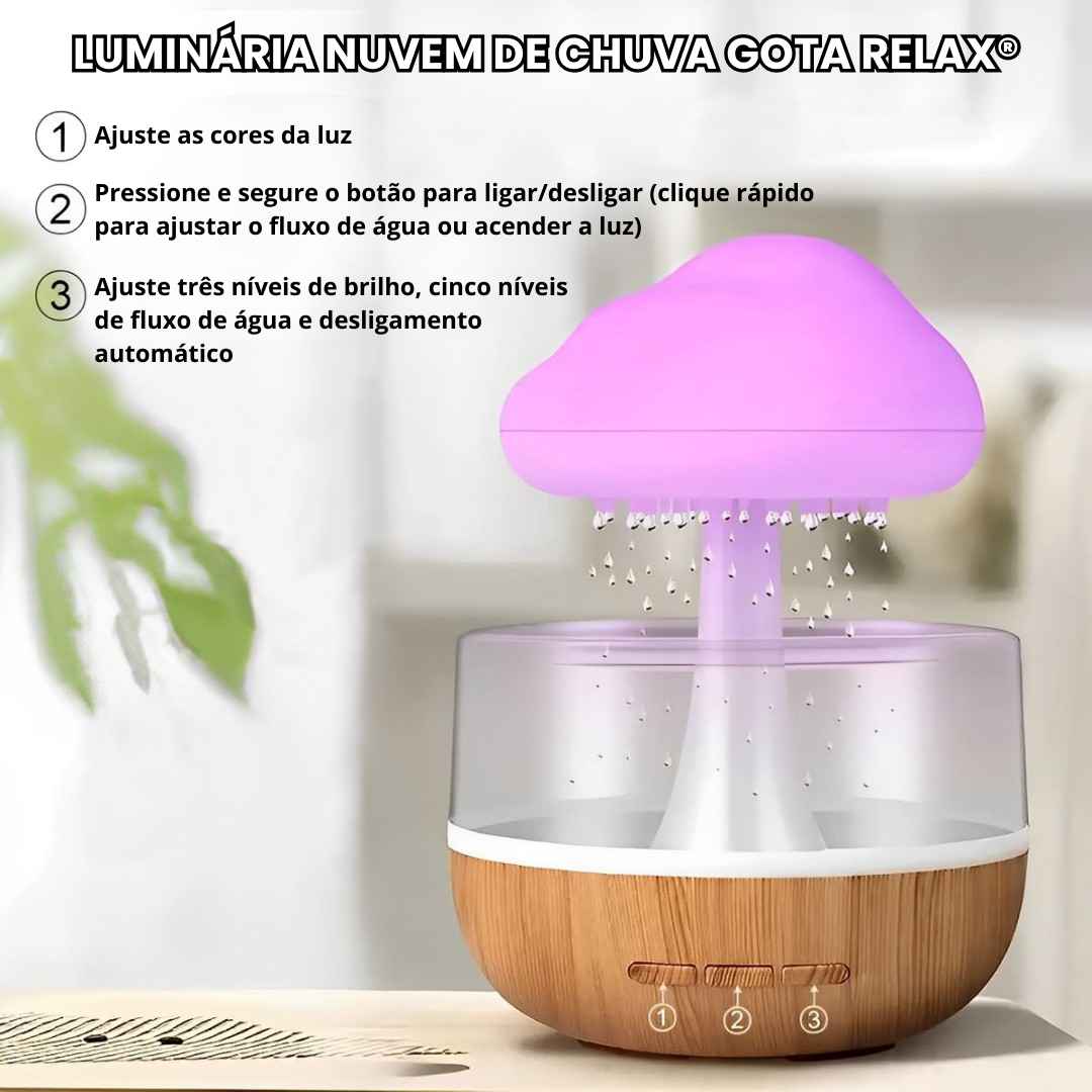 Luminária Nuvem de Chuva - Gota Relax®